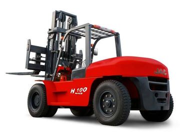 Chine JAC chariot élévateur diesel de 10 tonnes, chariots élévateurs de contrepoids de grande capacité, couleur de chariot élévateur d'équipement, rouge ou orange lourde fournisseur