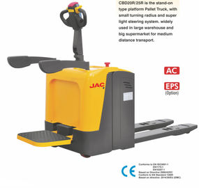 Chine Type debout palette électrique Jack avec la capacité de chargement 2000KG, couleur facultative distributeur
